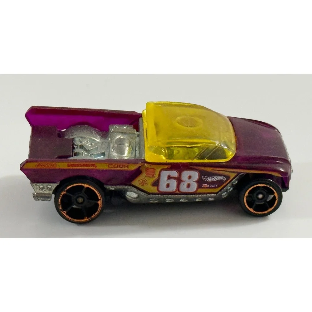 Hot Wheels Slingshot Toy Car Kids 1:64 Purple Translucent Yellow Canopy #68 2001